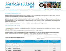 Tablet Screenshot of americanbulldogpedigree.com